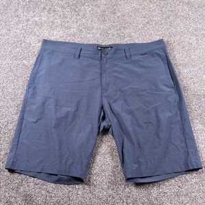 Travis Mathew Golf Shorts Men's 40x10 Navy Blue Micro Stripe Stretch Performance